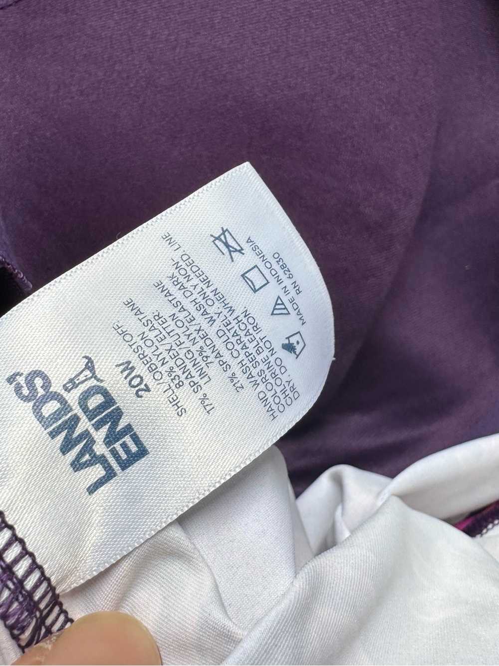 Lands End Tankini Underwire Top size 20W  (Lot of 6) - Picture 8 of 8